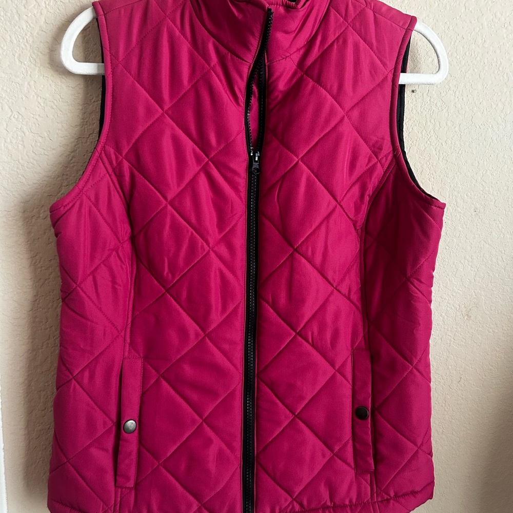 Women's Quilted Vest - Pink